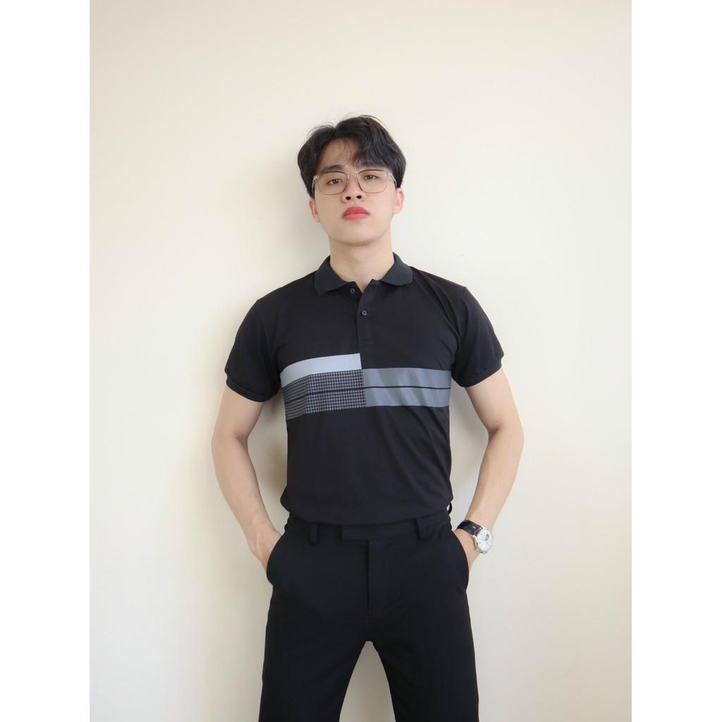 Áo thun cổ trụ ngắn tay tôn dáng chuẩn body