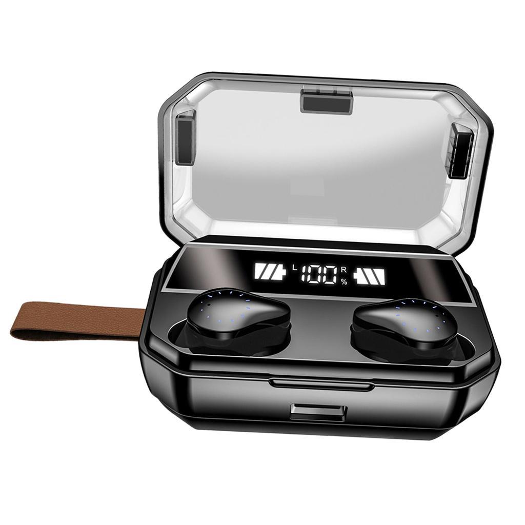 Wireless Bluetooth5.0 Earphone Waterproof Portable Earbud w/ Charger Case