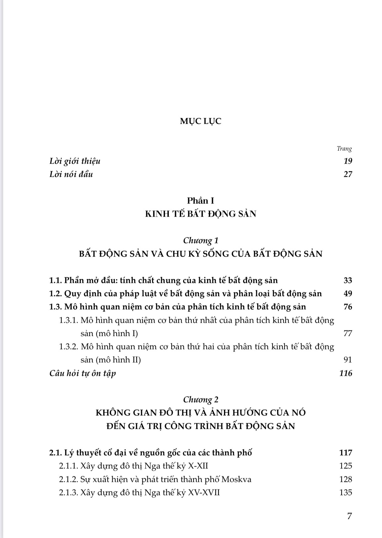 Kinh tế và Quản lý Bất động sản - Giáo trình dịch từ tiếng Nga sang tiếng Việt xuất bản lần thứ 2, sửa chữa và bổ sung