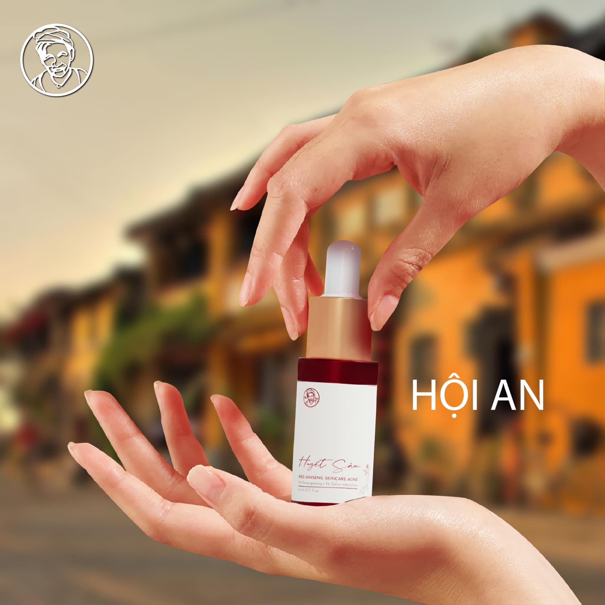 Serum Bà Lão Huyết Sâm - RED GINSENG SKIN CARE ACNE giúp ngừa mụn, phục hồi da, mờ thâm sẹo, tàn nhang, đồi mồi, chống nhăn, mịn da