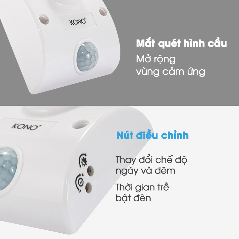 Đuôi Đèn Cảm Ứng KONO KN-LS8A