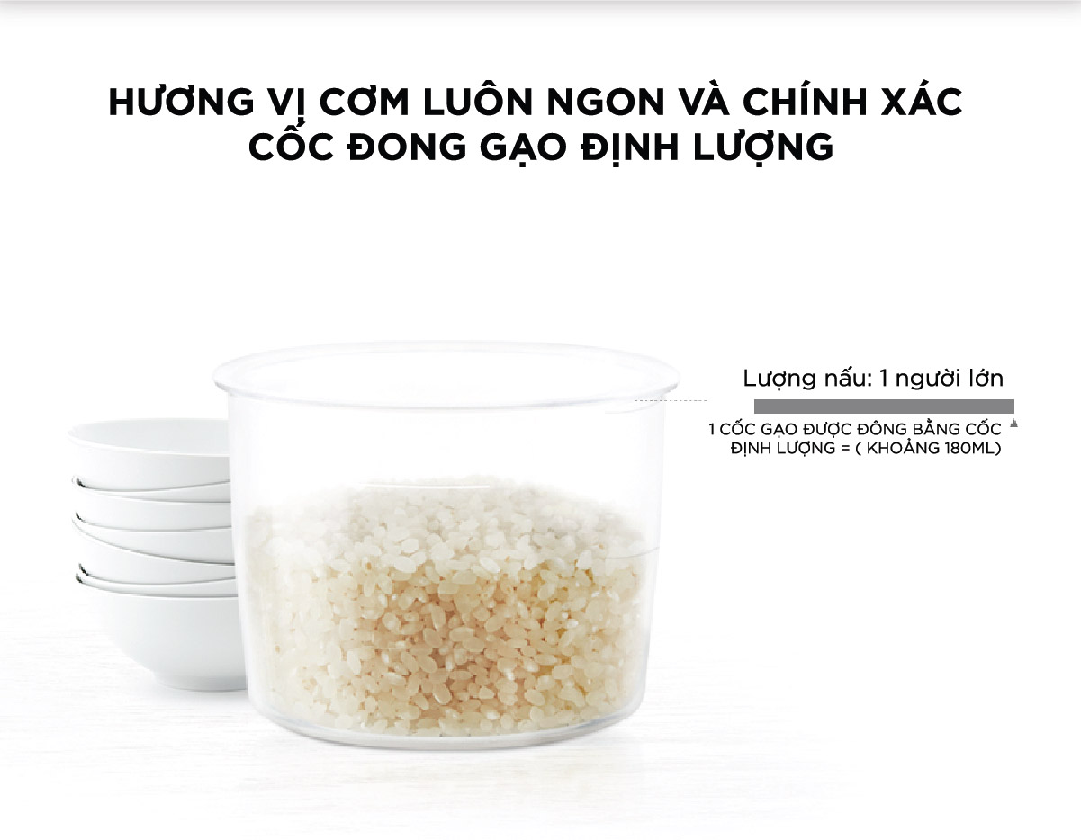 Nồi cơm điện Cuckoo 1.8L CR-1005 lòng nồi chống dính, 1 nút ấn dễ dàng điều khiển - Hàng chính hãng Cuckoo Vina