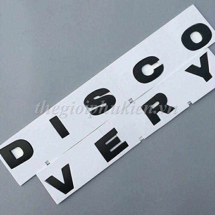 Logo chữ DISCOVERY 3D nổi dán trang trí Ô tô, Xe hơi