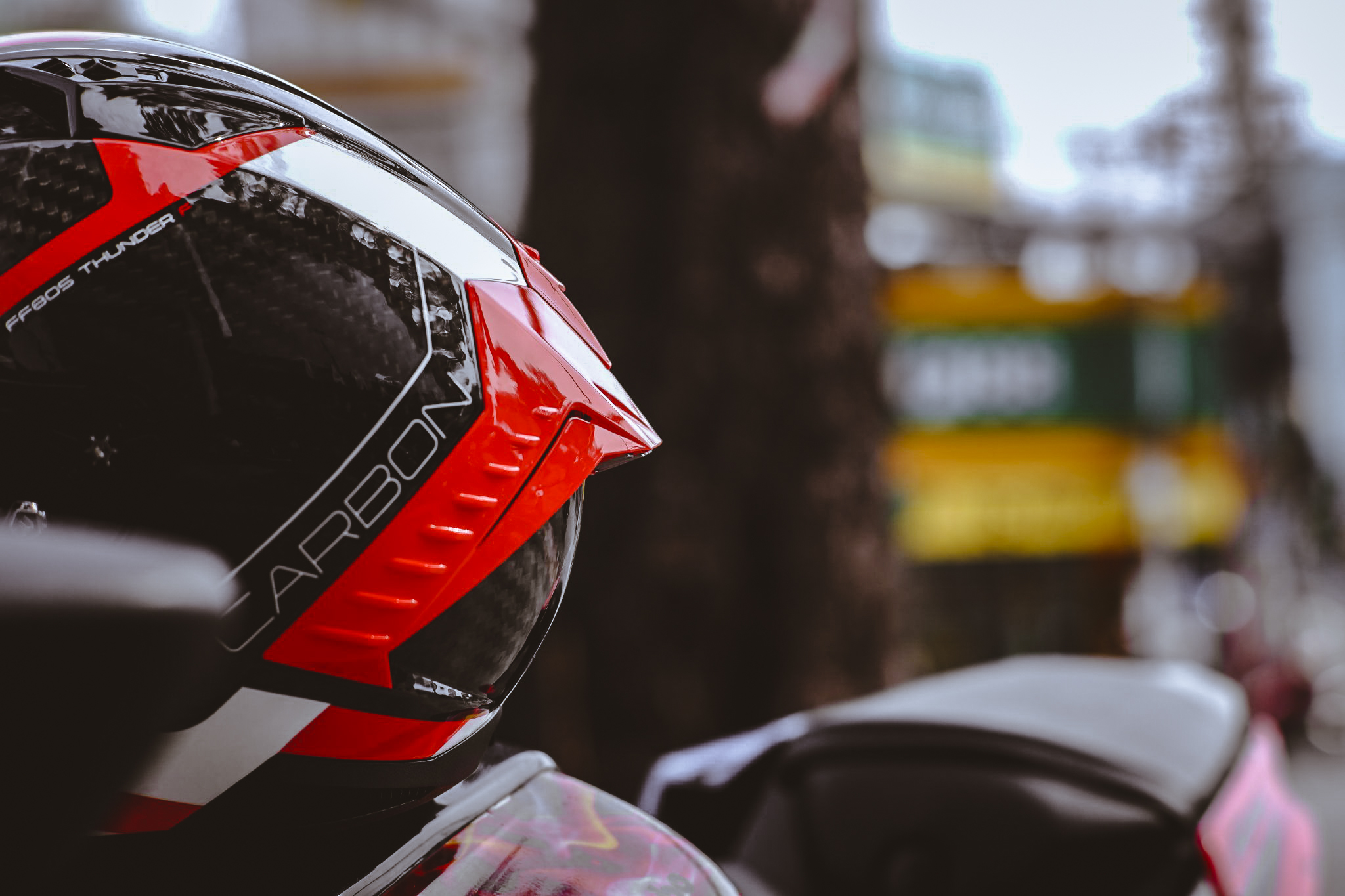 Mũ Bảo Hiểm Fullface Racing LS2 FF805 Thunder Carbon