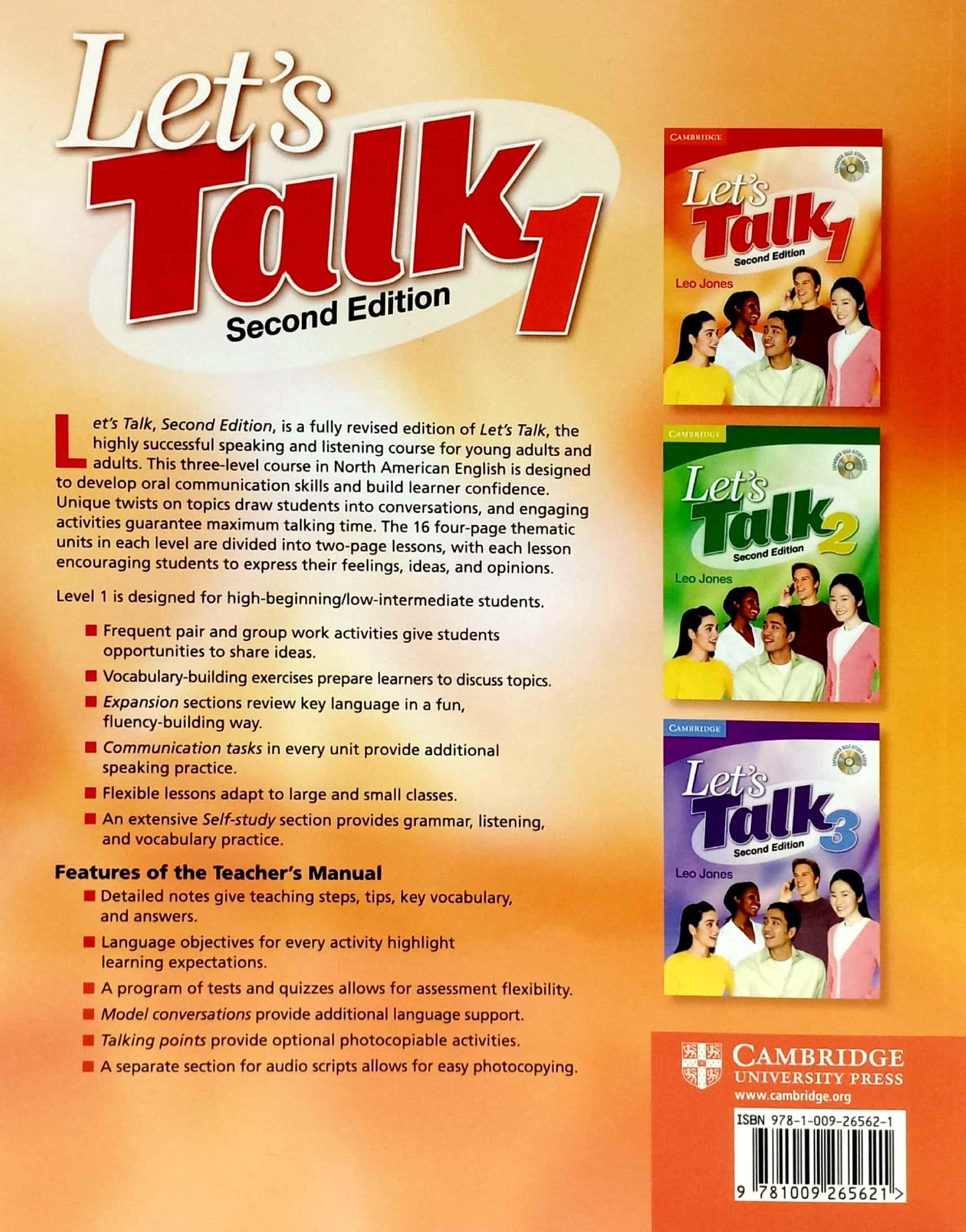 Let's Talk Level 1 Student's Book With Digital Pack - 2nd Edition