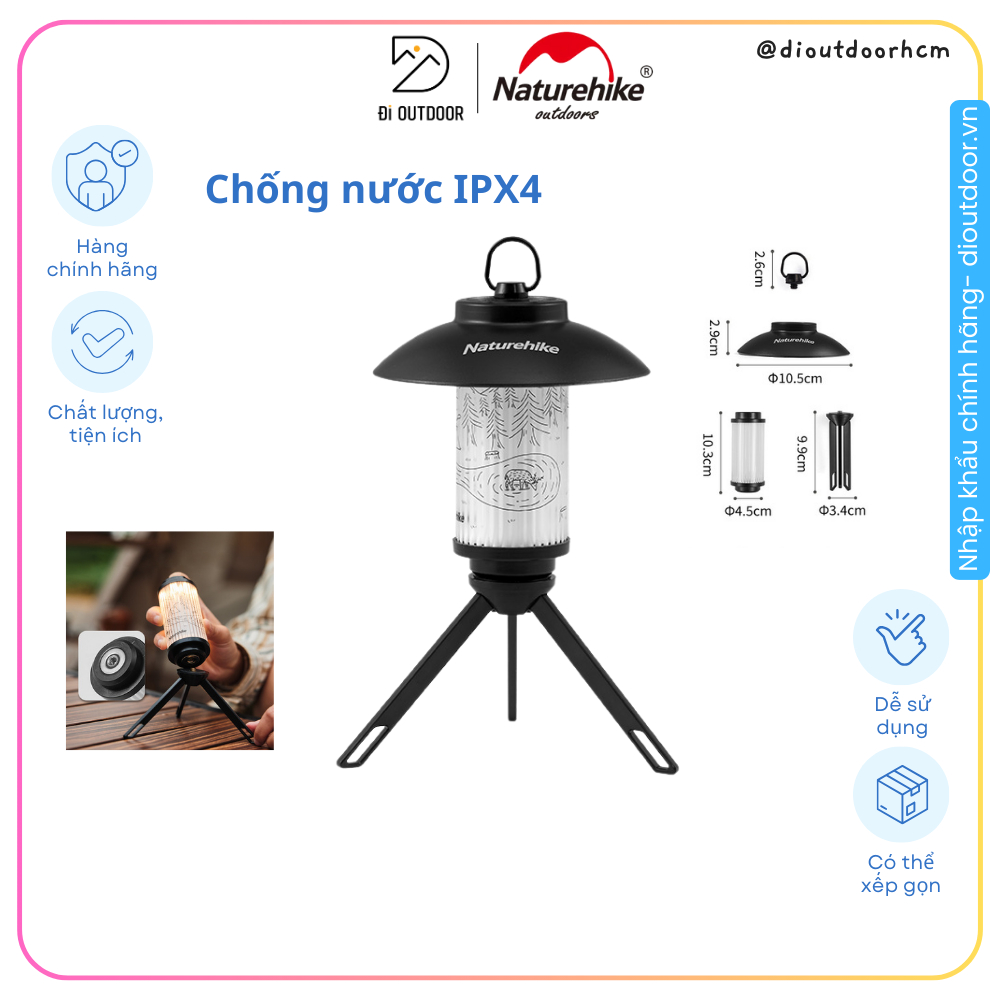 Đèn Treo Lều Đa Năng Naturehike CNK2300DQ012 Chống Nước IPX4 Đèn Cắm Trại Để Bàn