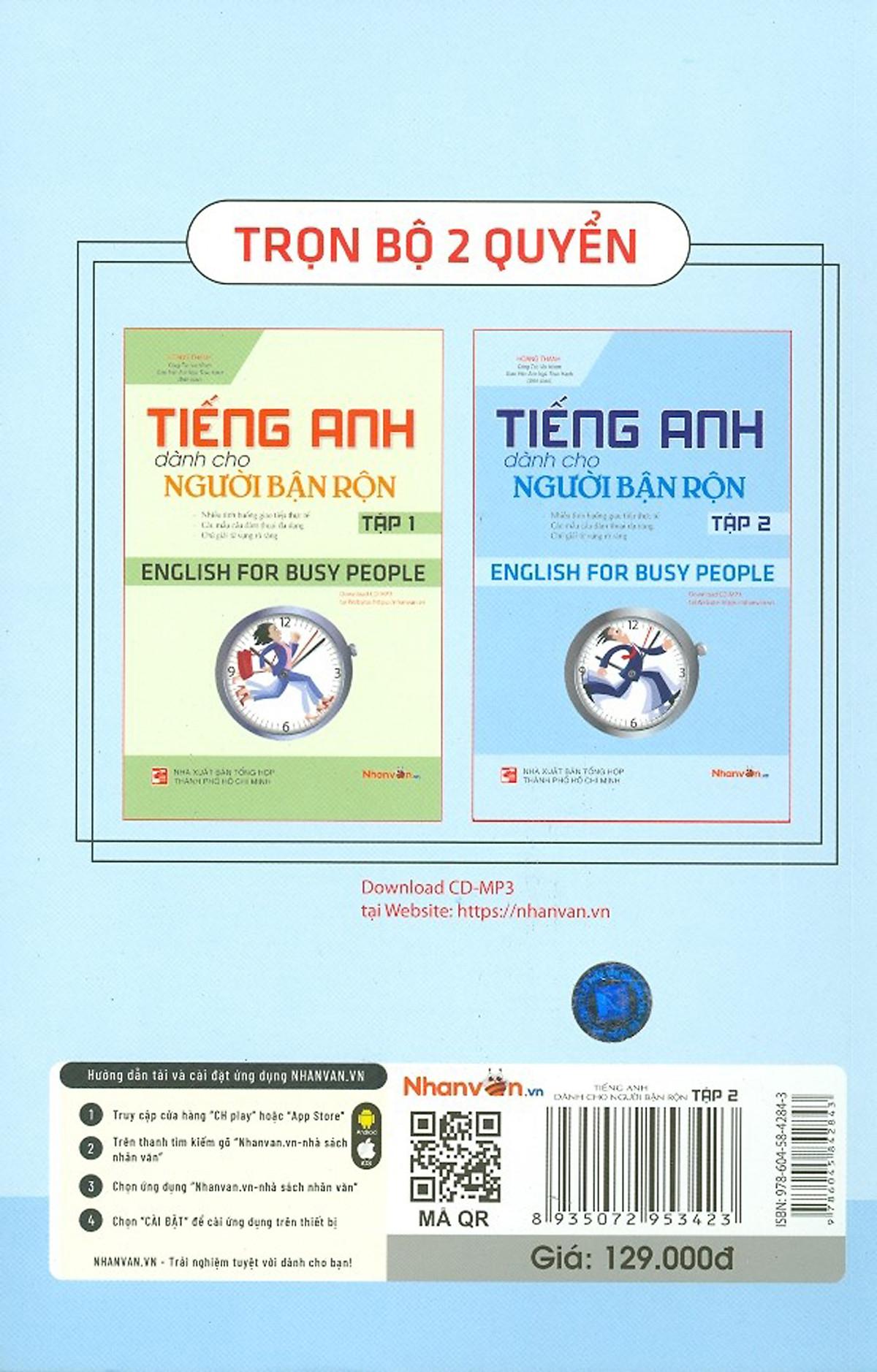 Tiếng Anh Dành Cho Người Bận Rộn - English For Busy People - Tập 2