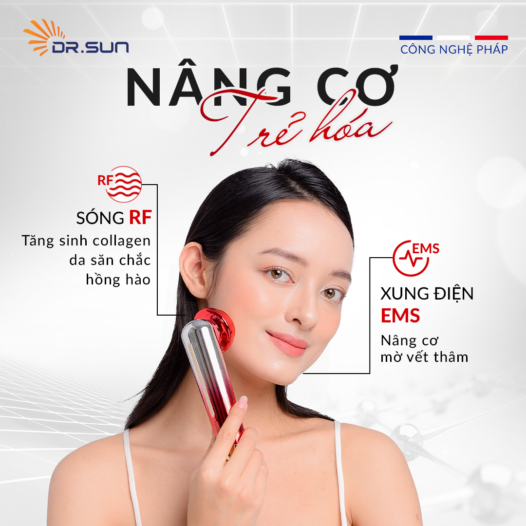 COMBO máy triệt lông DR SUN PRO và máy nâng cơ, đẩy tinh chất DR SUN VENUS 5.0