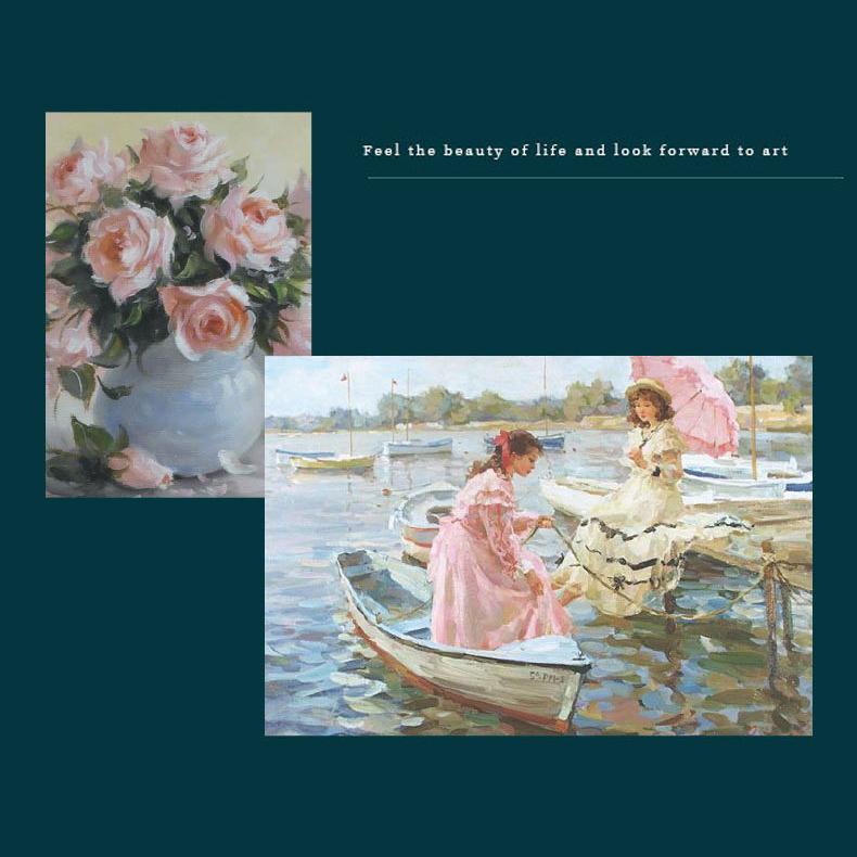 Sổ tay bìa cứng - sổ nhật kí phong cách cổ điển, vintage chủ đề hội họa châu âu - claude monet - vincent van gogh