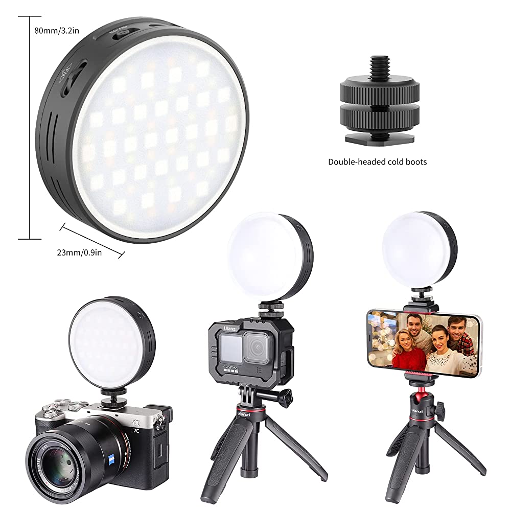 Đèn Led Trợ Sáng Chụp Ảnh, Quay Phim Cho Máy Ảnh, Điện Thoại, Gopro 2500K-9000K Ulanzi R66 RGB - Hàng Chính Hãng