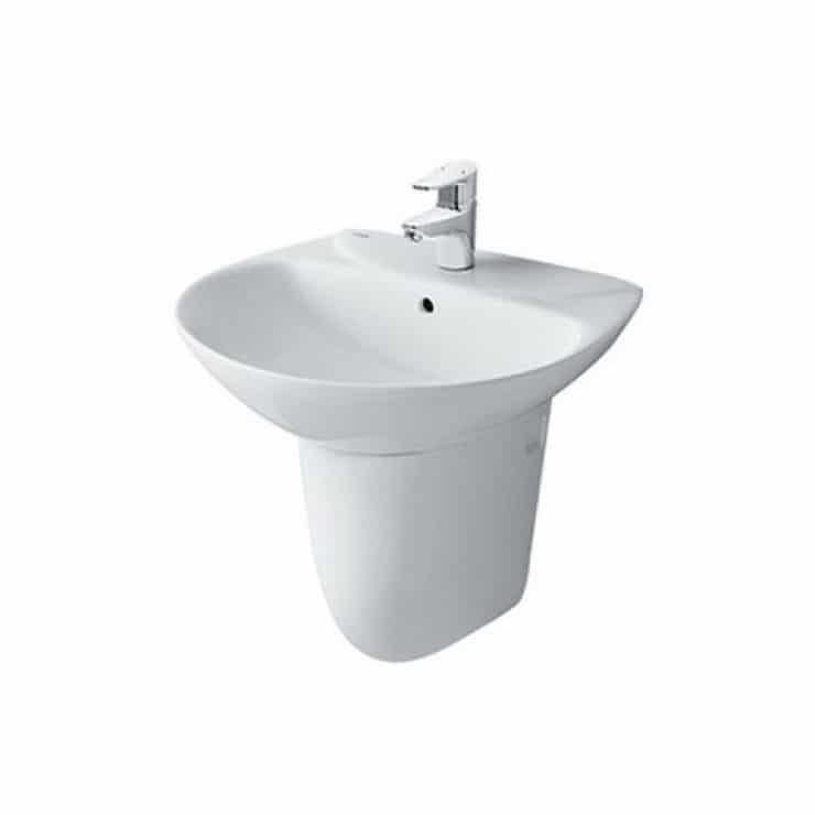 Lavabo Treo Tường Inax L-285V/L-288VC Kèm Chân Ngắn, Chất liệu sứ cao cấp, chống bám bẩn - Vật liệu xây dựng Big H