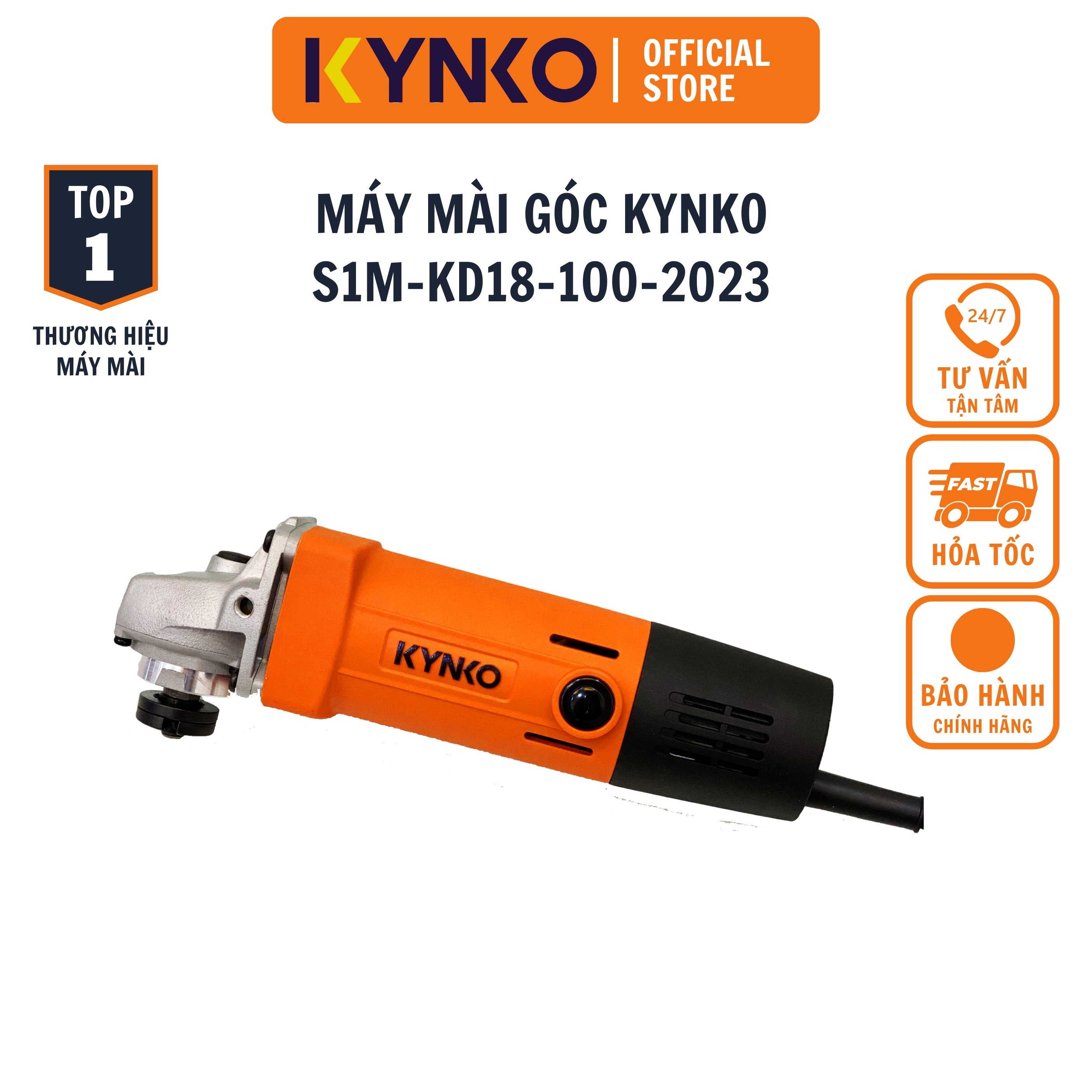 Máy mài góc cầm tay chính hãng Kynko S1M- KD18 -100- 2023 siêu bền giá tốt bản 950W
