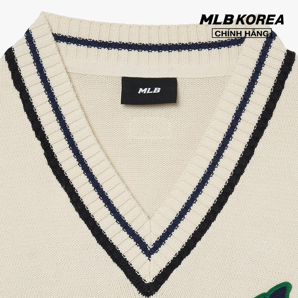 MLB - Áo sweater phom suông tay dài cổ V thời trang 3AKPV0131