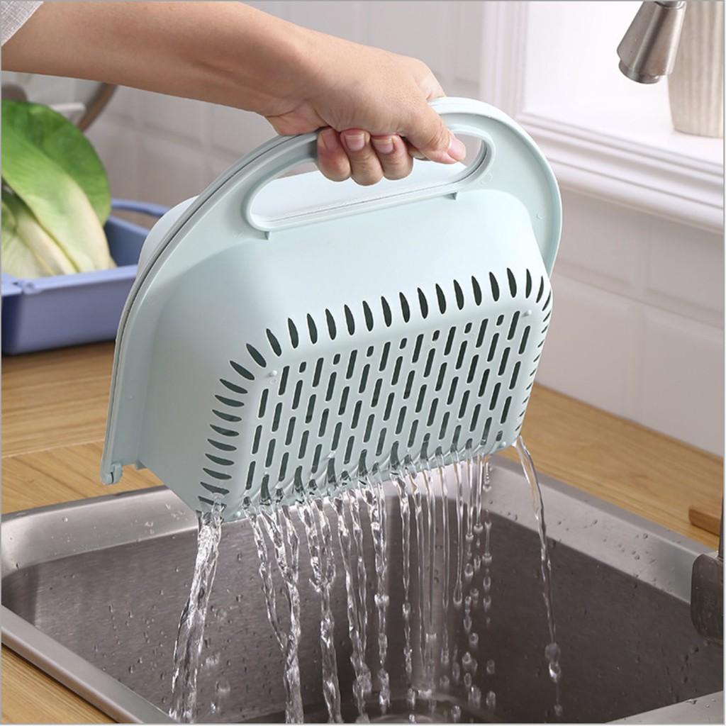 RỔ NHÀ BẾP XẾP GỌN TIỆN LỢI JAPAN PP 2 TRONG 1  - AsiaMart