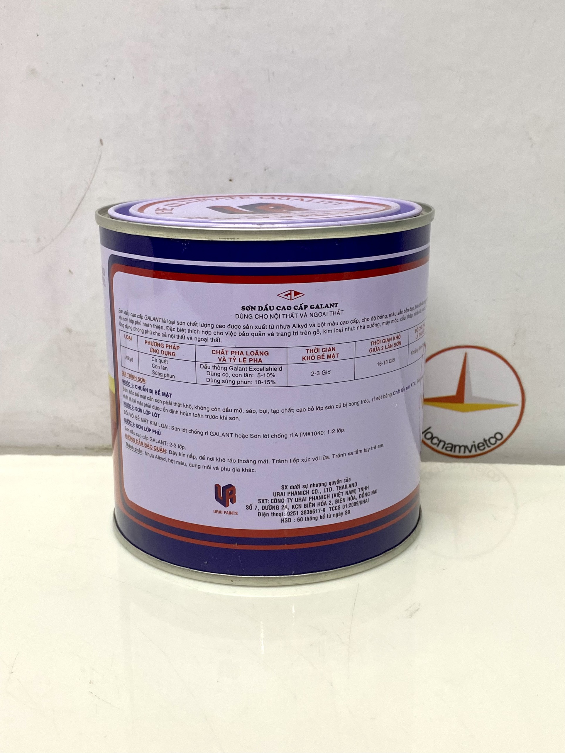Sơn dầu Galant màu vàng Silver Mist 543 _ 0.8L