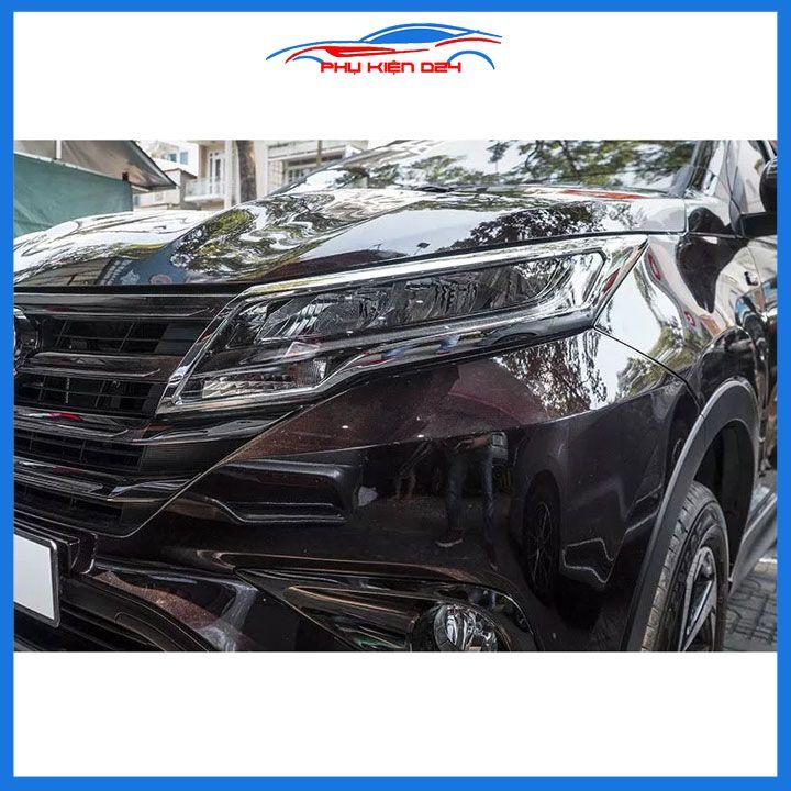 Ốp viền đèn pha hậu mạ crom Toyota Rush 2018-2019-2020-2021-2022 chống trầy trang trí bảo vệ xe
