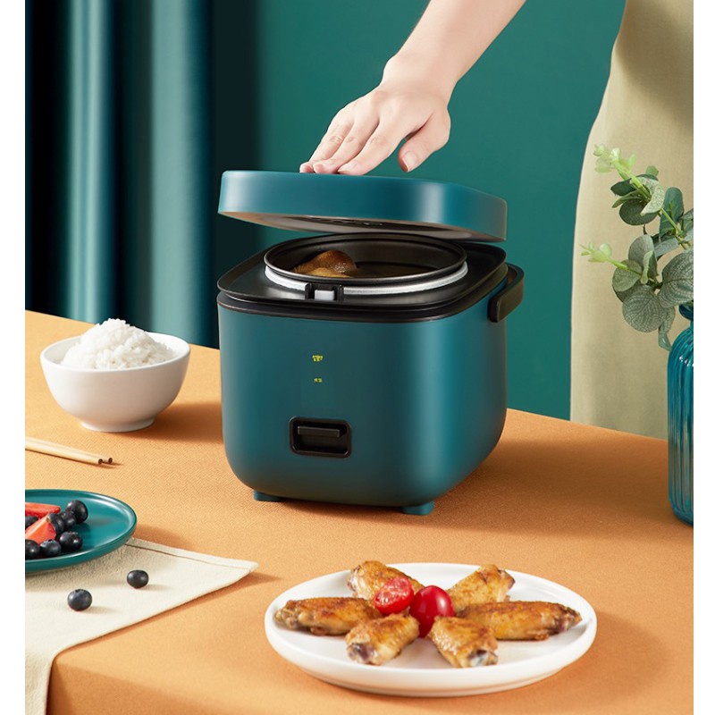 Nồi cơm điện mini đa năng Rice Cooker Seoulcook 1,2l hàng nội địa cao cấp nấu cơm, cháo, chưng, hấp,... tặng khay hấp + vá cơm + cốc đong