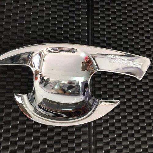 Bộ Ốp Tay Nắm Hõm Dành Cho Xe Toyota Vios 2019-2021 nhựa ABS cao cấp mạ Crom sáng bóng