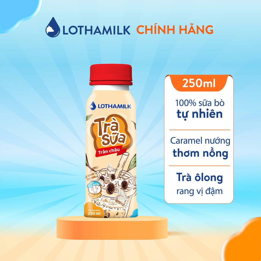 Trà sữa thanh trùng Lothamilk chai 250ml