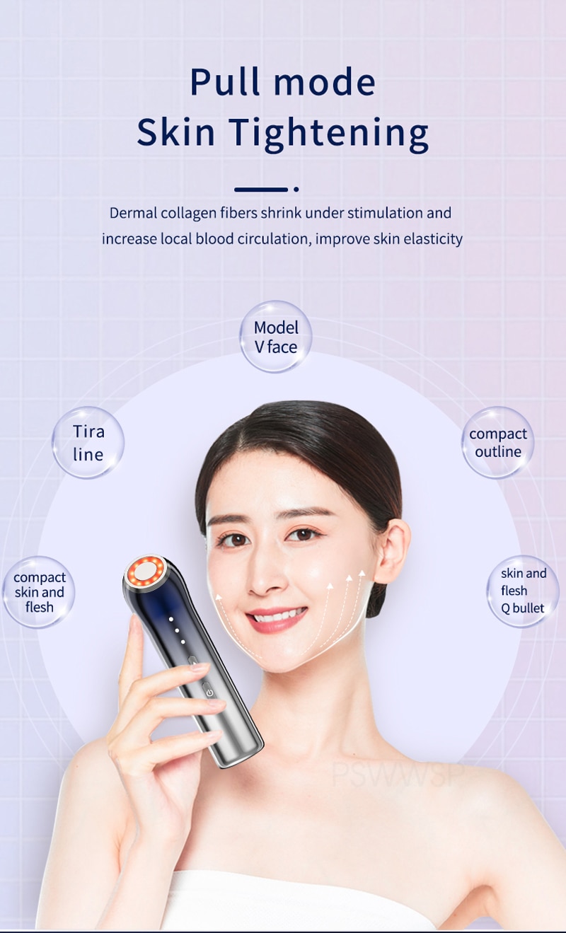 Dụng Cụ Massage Cầm Tay Nâng Cơ Mặt Làm Trẻ Hóa Da Bloom 5 Skin Tightening Tech - 15 phút mỗi ngày sẽ hiệu quả