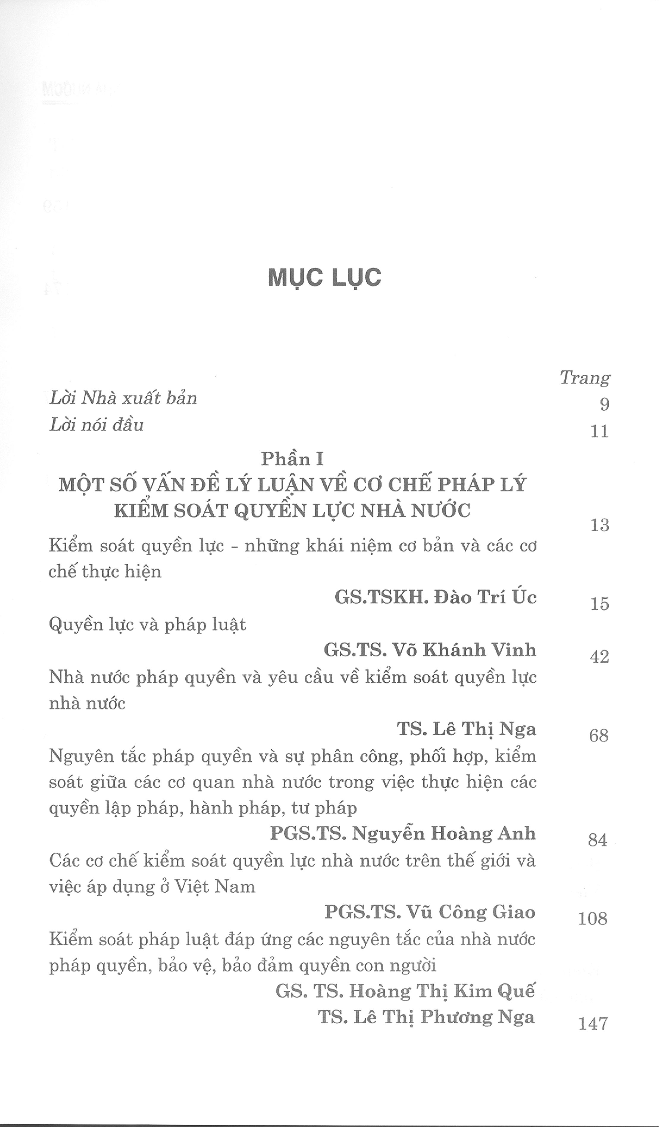 Các Cơ chế Pháp Lý Kiểm Soát Quyền Lực Nhà Nước Trên Thế Giới Và Ở Việt Nam