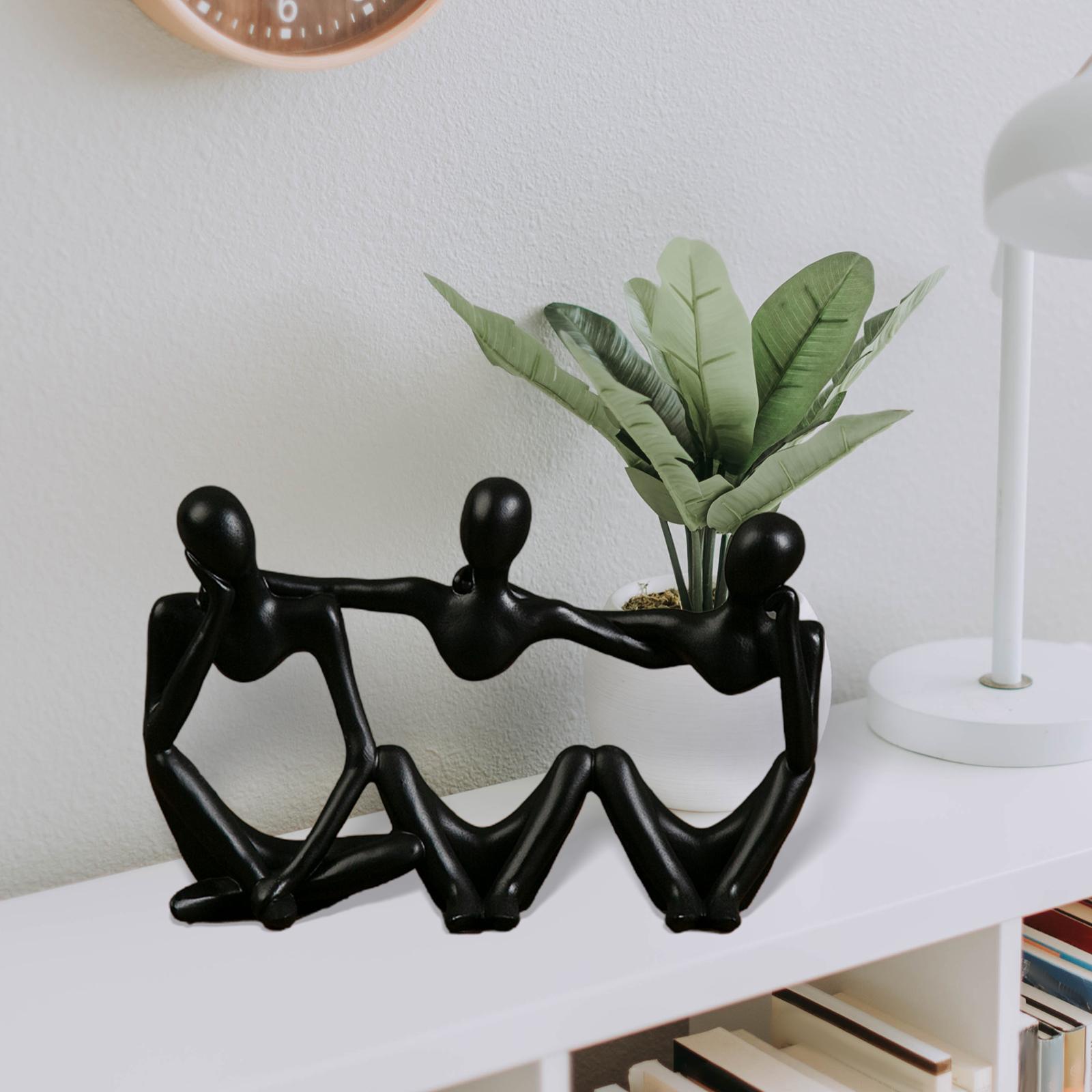 Abstract Thinker Statue Human Figurine Nordic Style Ornament for Restaurant