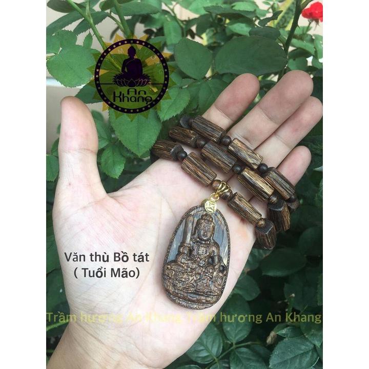 Dây chuyền bản mệnh trầm sánh chìm kiểu xỉa tự nhiên