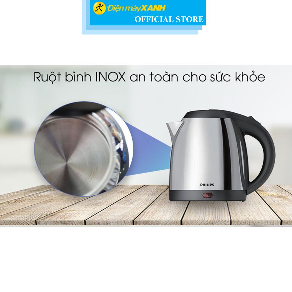 Bình đun siêu tốc Philips 1.2 lít HD9303 - Hàng Chính Hãng