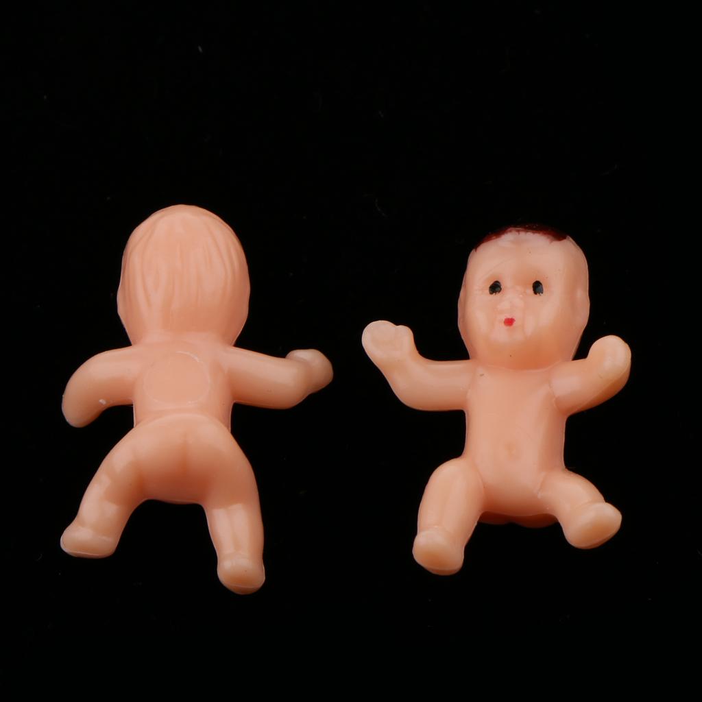 150 Pieces 1" Mini Plastic Babies Newborn Baby Doll For Baby Shower Gifts