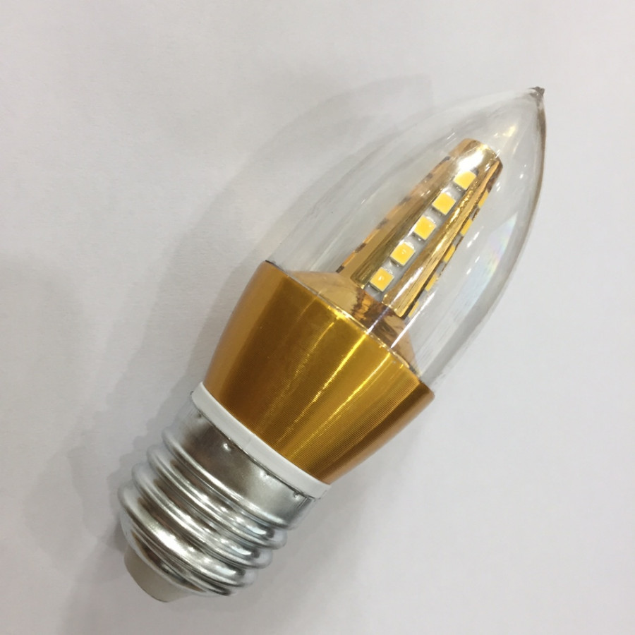 Bóng led nến tháp đui e27