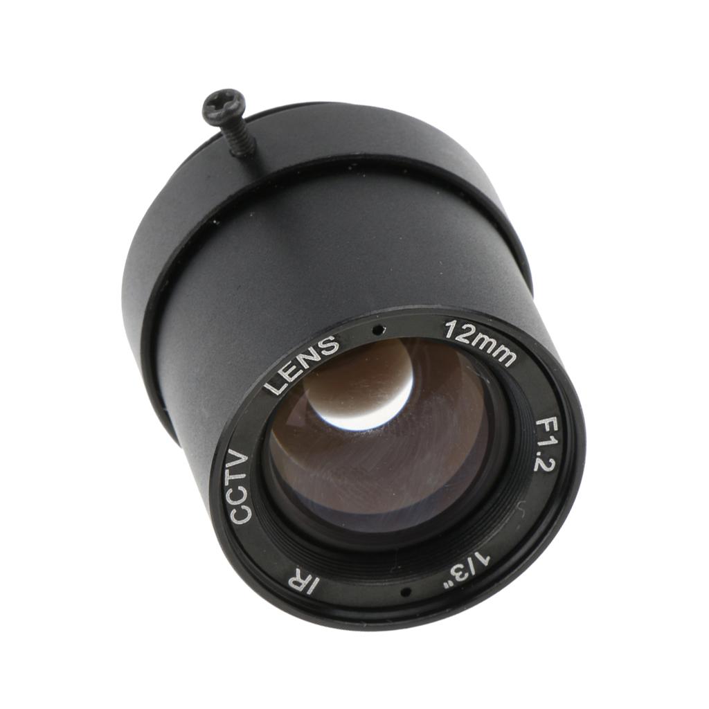 F1.2 1/3" 12mm Fixed Iris CS Mount IR Board CCTV