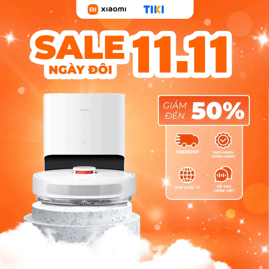 Robot hút bụi lau nhà Xiaomi Robot Vacuum X10 - Hàng Chính Hãng