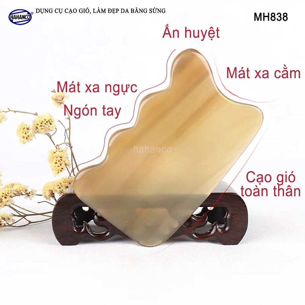 Dụng cụ cạo gió bằng sừng (MH838) Massage toàn thân - làm đẹp da - Chăm sóc sức khỏe