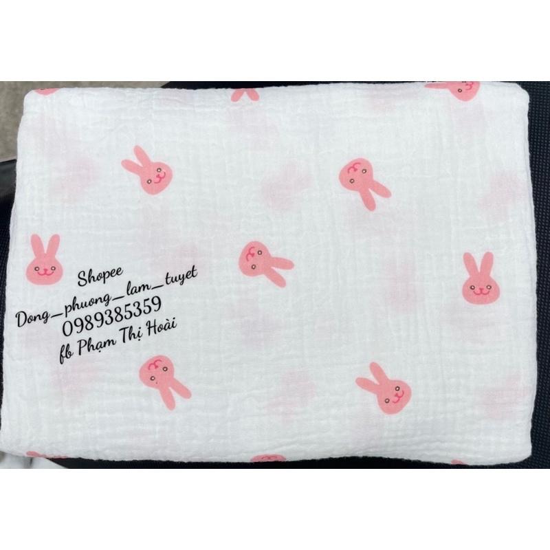 vải xô muslin cao cấp 2 lớp 100% cotton mềm mịn may khăn tắm,chăn,gối,bộ pyjama