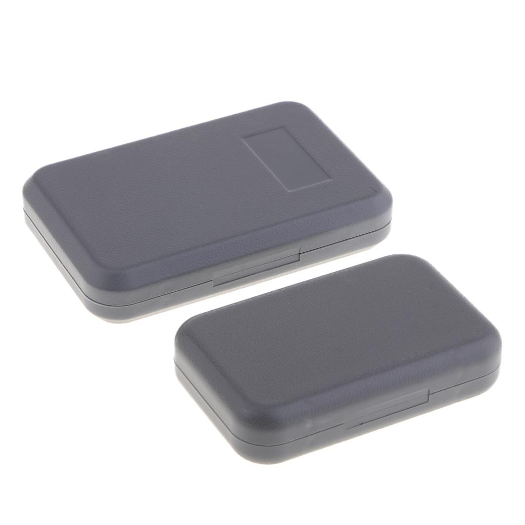2x Double Sides Fly Fishing Tackle Storage Box Pouch Kits Holder Box