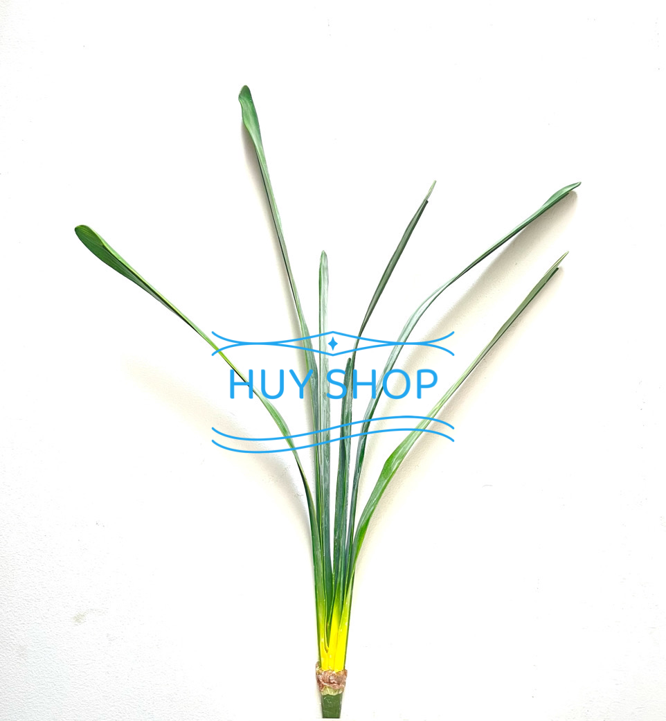 Hoa giả trang trí - COMBO Bộ Hoa LAN ĐẤT 3 nhánh Vải cao cấp