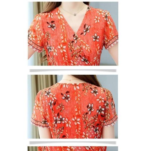 HÀNG NHẬP - ĐẦM MAXI VOAN HOA CỔ ĐẮP CHÉO