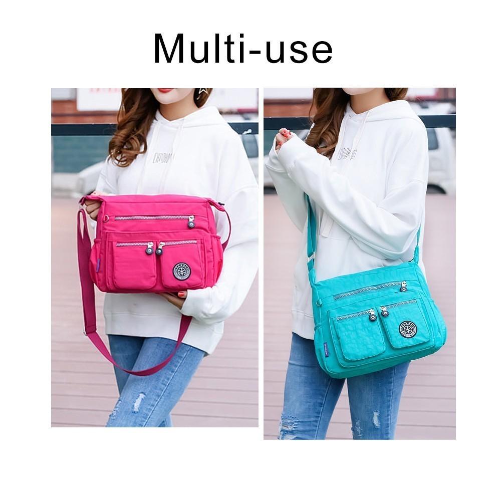 TTOU Nữ Sứ Giả Túi Nylon Chống Thấm Nước Túi Xách Nữ Hàng Ngày Vai Nữ Đeo Chéo Túi Bolsa Sắc MỘT Chính