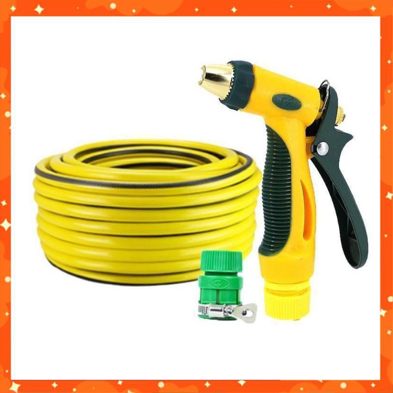 Bộ dây vòi xịt nước rửa xe,tưới cây tăng áp 3 lần 7-10M 206317