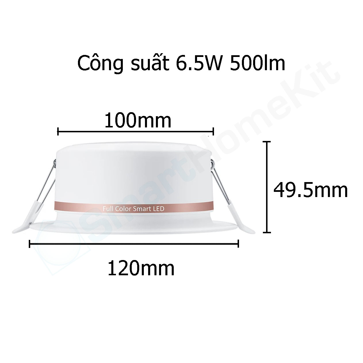 Combo 4 đèn LED âm trần thông minh WiZ Downlight Full Color 16 triệu màu Wifi &amp; Matter, Hàng Chính Hãng, Bảo hành 1 Năm