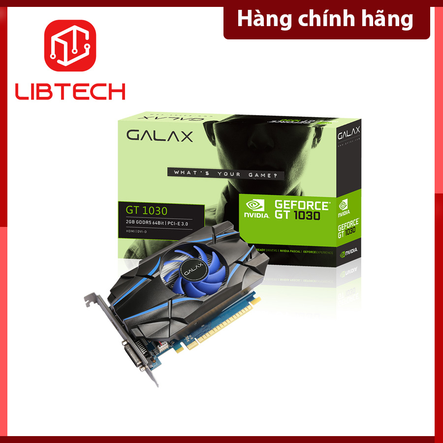 Card màn hình P85C Blue GF GT1030 2GB DDR5 30NPH4HVQ4ST Galax