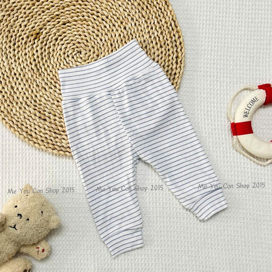 (3-9kg) Quần sơ sinh lưng cao chất cotton thun mềm giúp giữ ấm bụng cho bé ngủ ngon - Bunny baby - Hồng - Họa Tiết