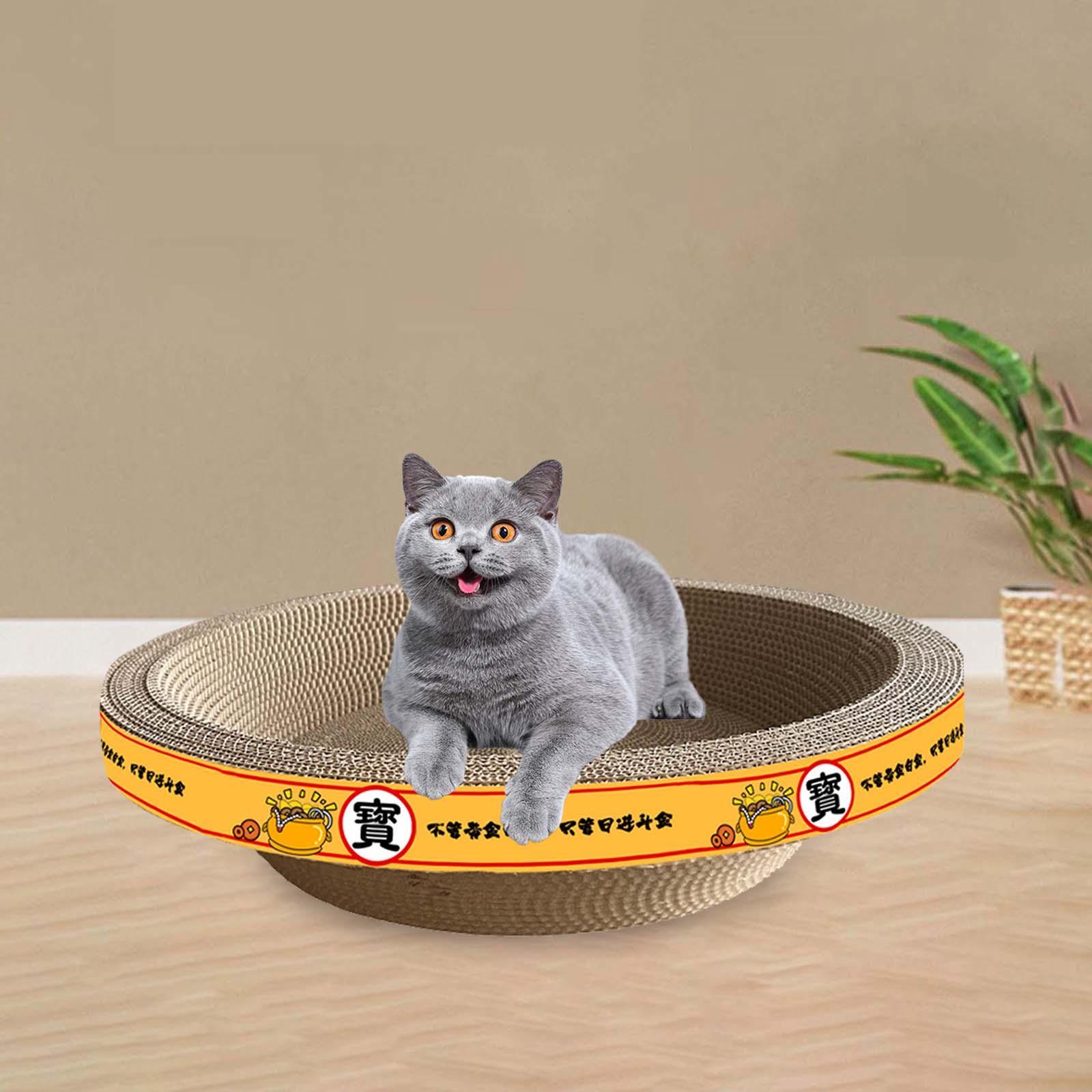 Cat Scratcher Cardboard Cat Scratcher Bowl Corrugated Scratch Pad Lounge Bed
