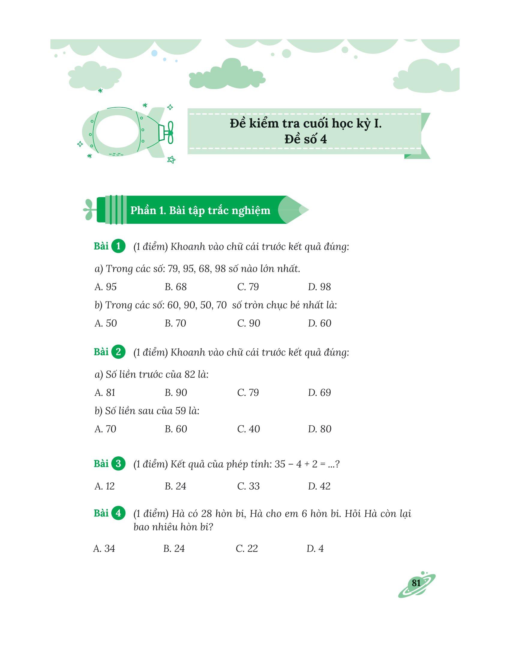 Bài Tập Bổ Trợ Nâng Cao Toán Lớp 1 - Tập 1 (Bám Sát SGK Kết Nối Tri Thức Với Cuộc Sống)