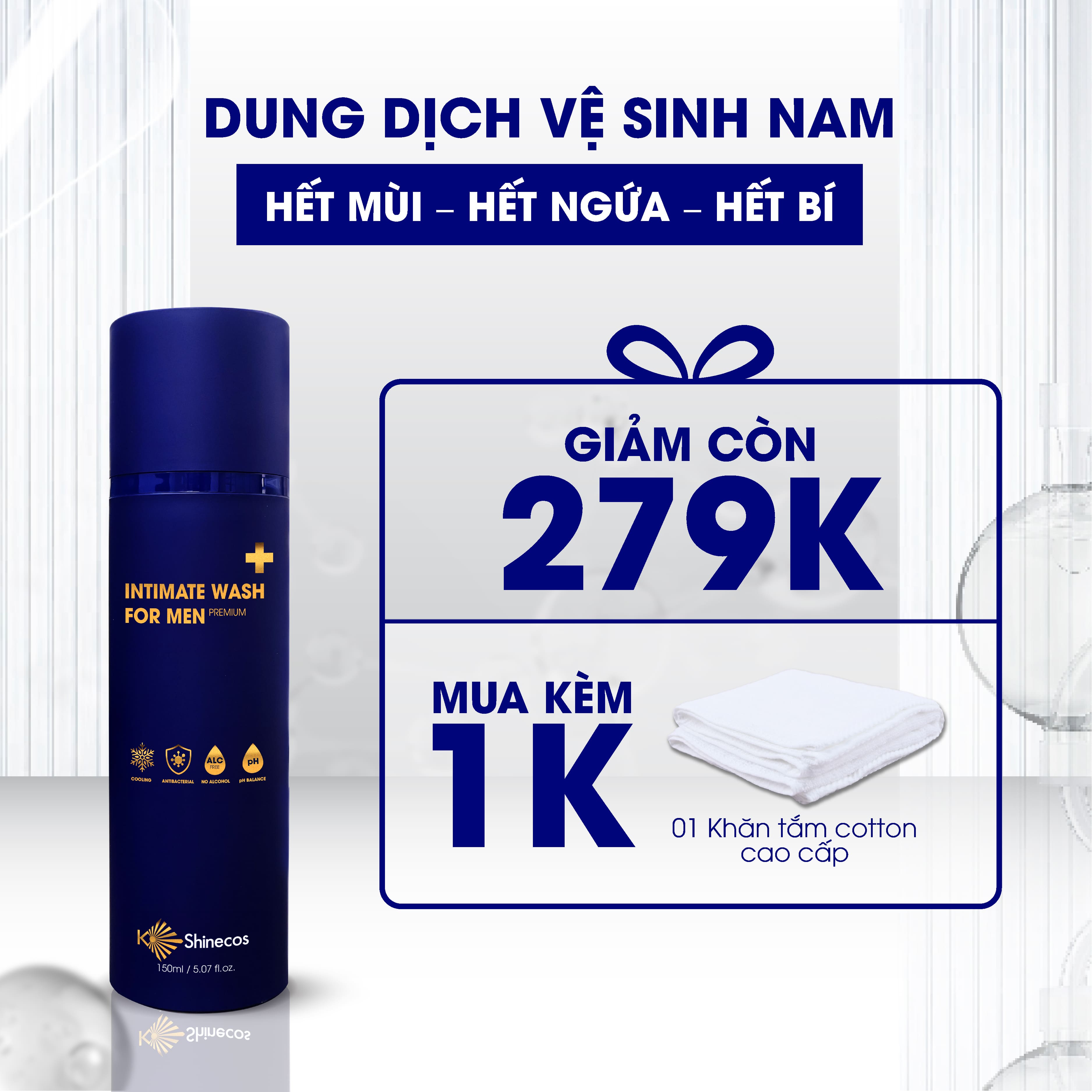 Dung dịch vệ sinh nam Intimate Wash Premium 150ml - Intimate Wash For Men Premium 150ml