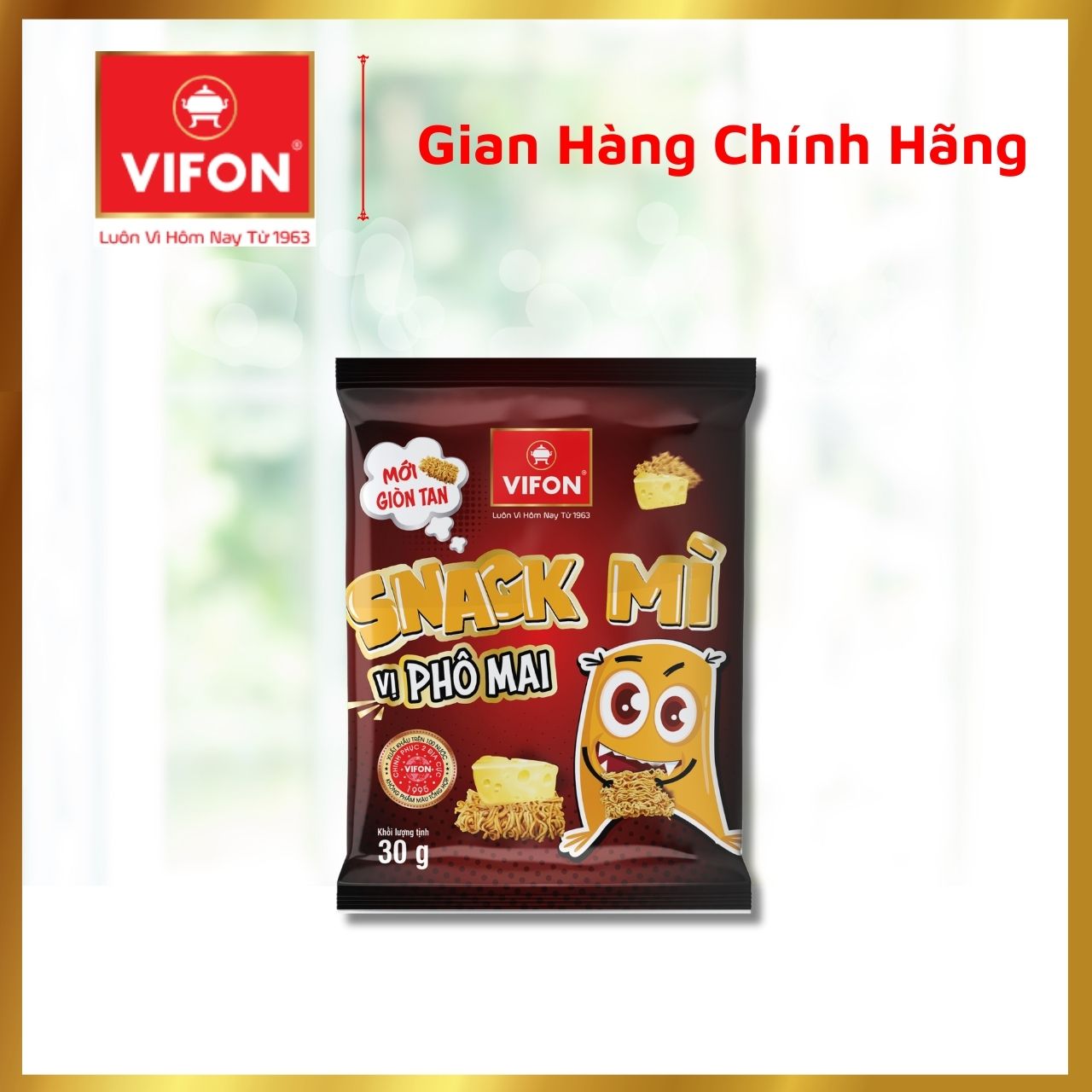Thùng 24 Snack Mì Phô Mai VIFON (30gr/ Gói)