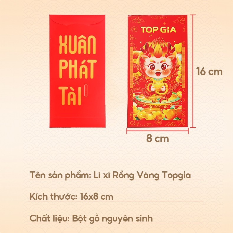 Set lì xì Top Gia Tết 2024 xuân Giáp Thìn cực xinh, đem lại tài lộc may mắn