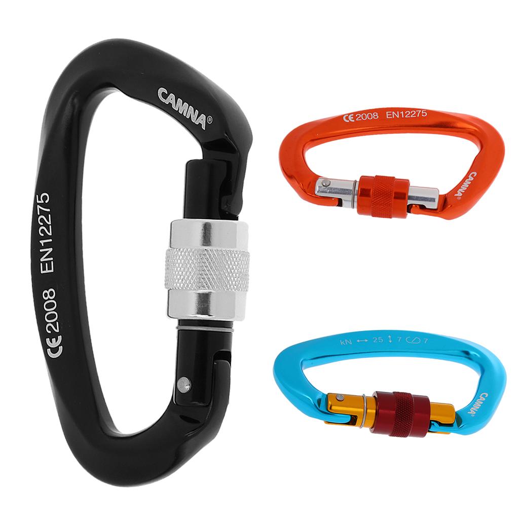 25KN D-ring Khóa An Toàn Thiết Bị Leo Núi Carabiner