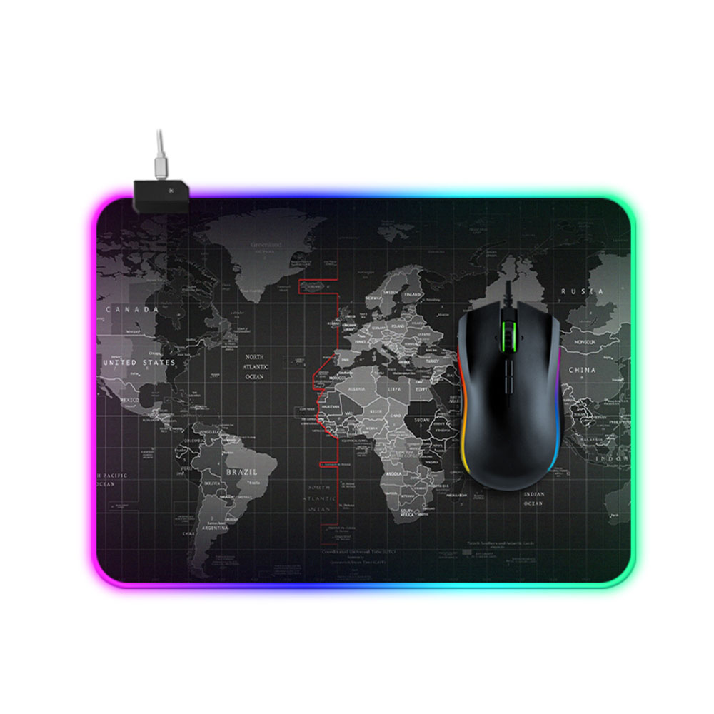 Bàn Di Chuột Mềm Cực Lớn Không Trượt Đèn LED RGb 14 Để Chơi Game Cho Máy Tính Xách Tay PC