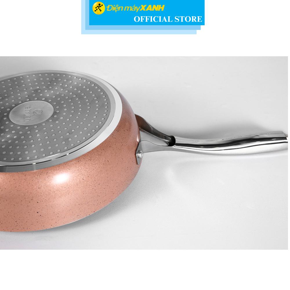 Chảo nhôm sâu chống dính vân đá đáy từ 24 cm Elmich EL-5741MN - Hàng Chính Hãng